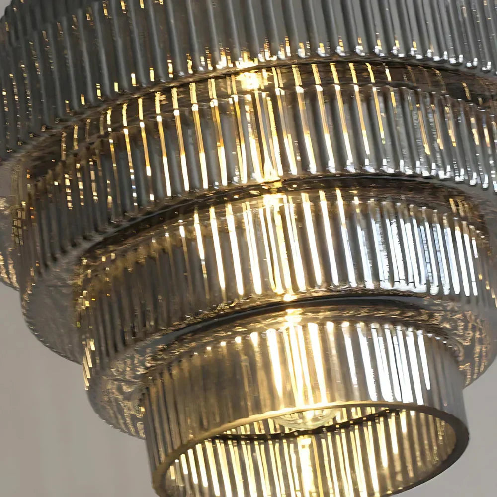 Szklana lampa wisząca L'otre