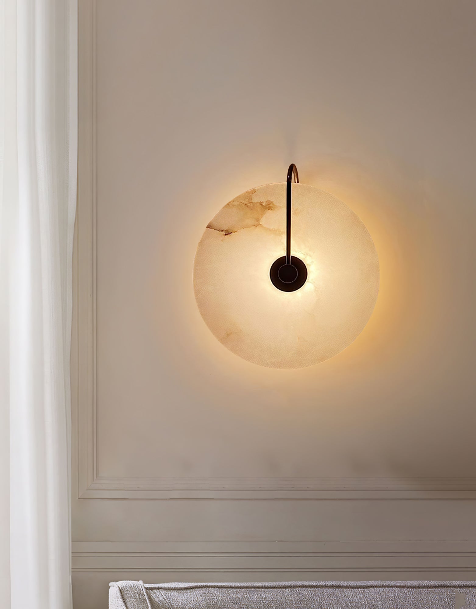 Lampa ścienna LED Alabaster