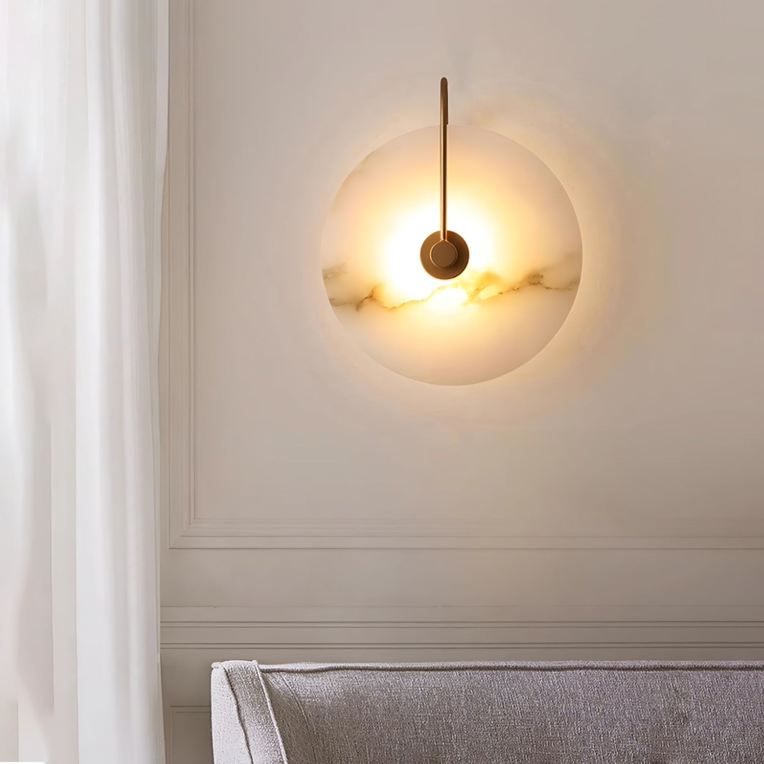 Lampa ścienna LED Alabaster