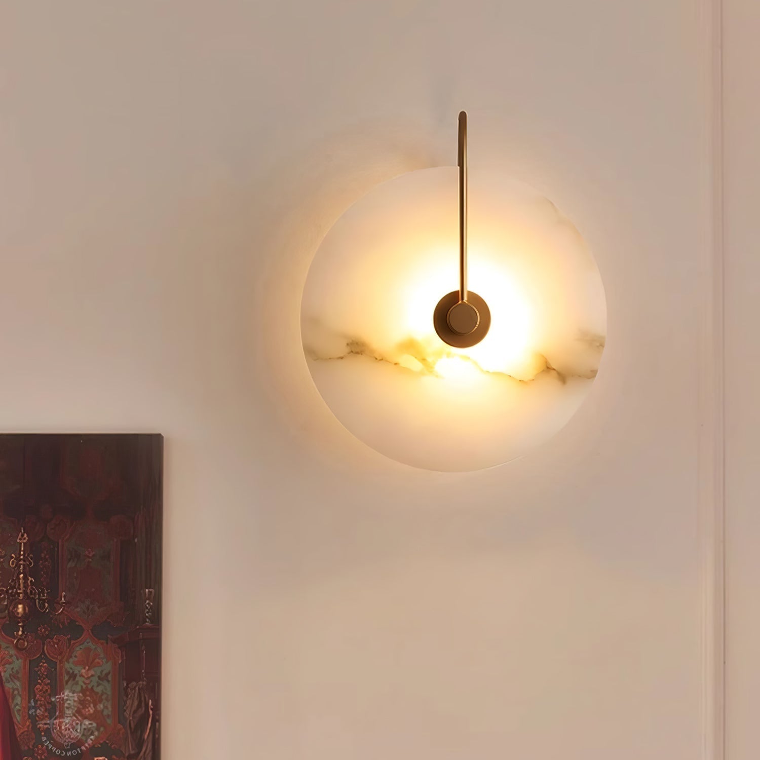 Lampa ścienna LED Alabaster