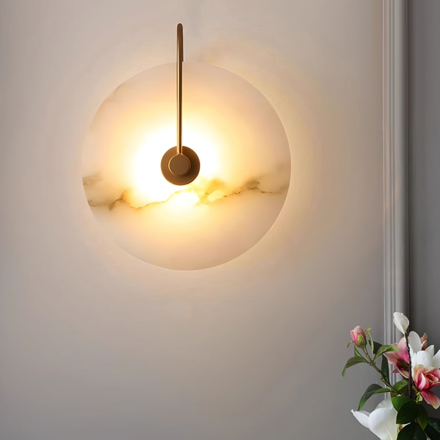 Lampa ścienna LED Alabaster