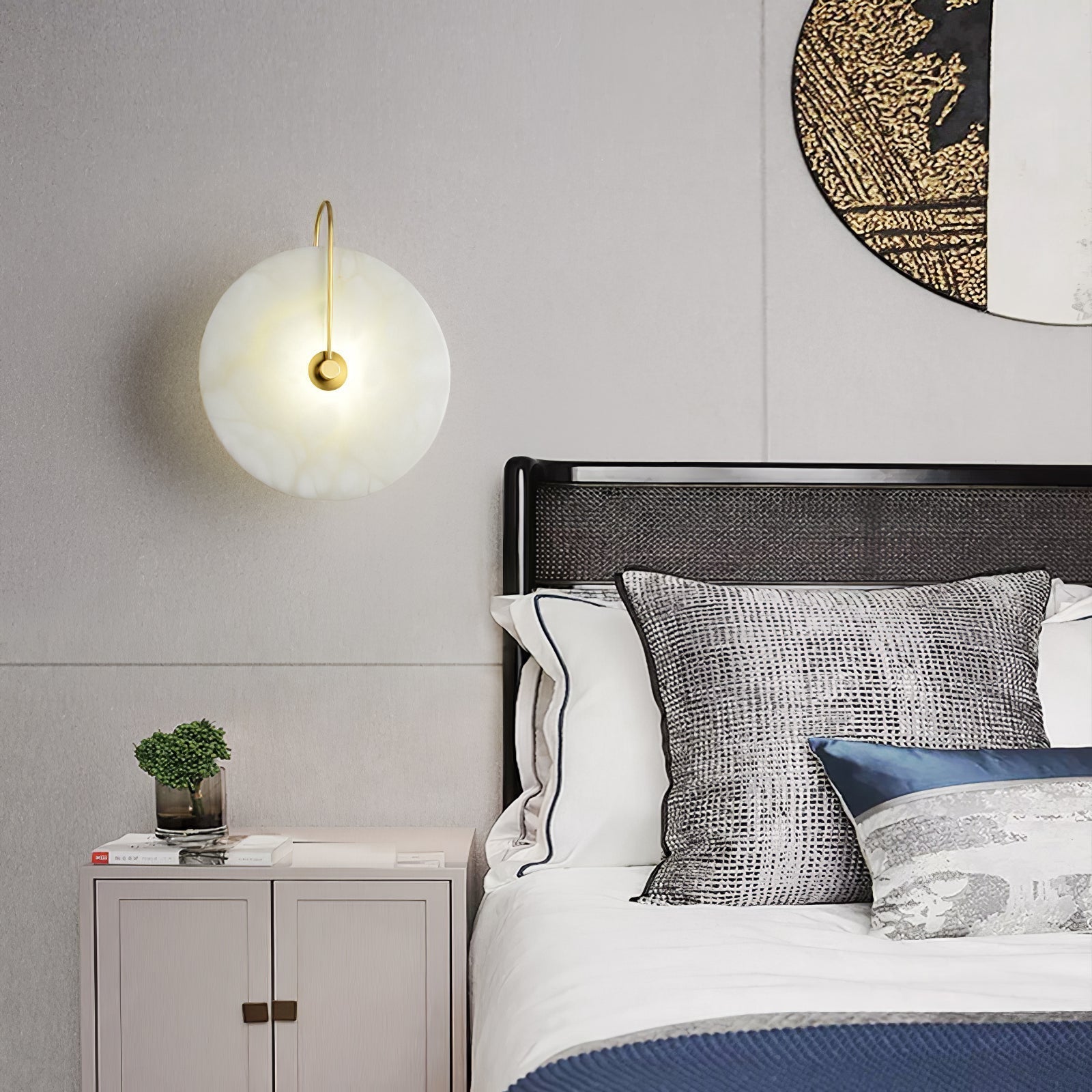 Lampa ścienna LED Alabaster