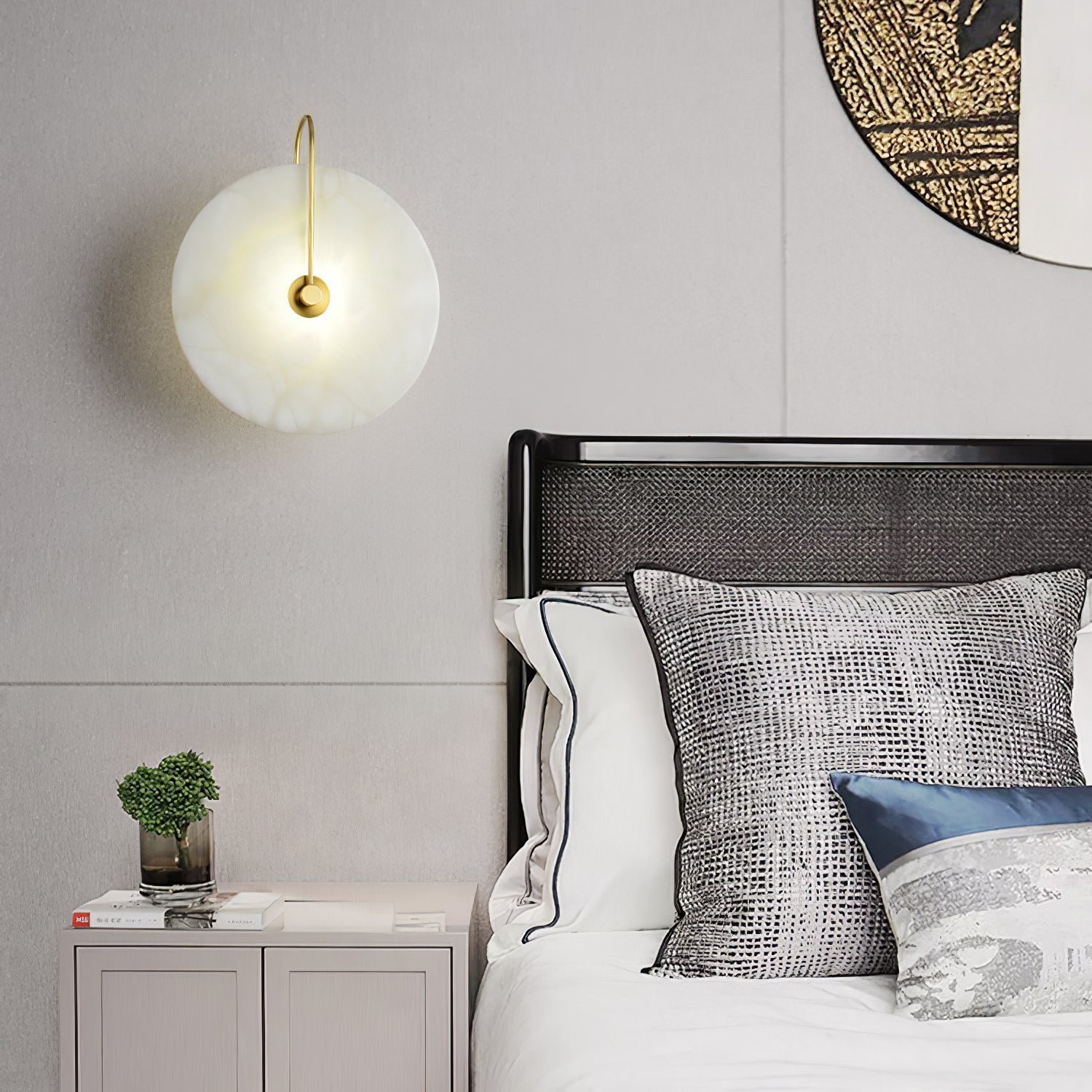 Lampa ścienna LED Alabaster