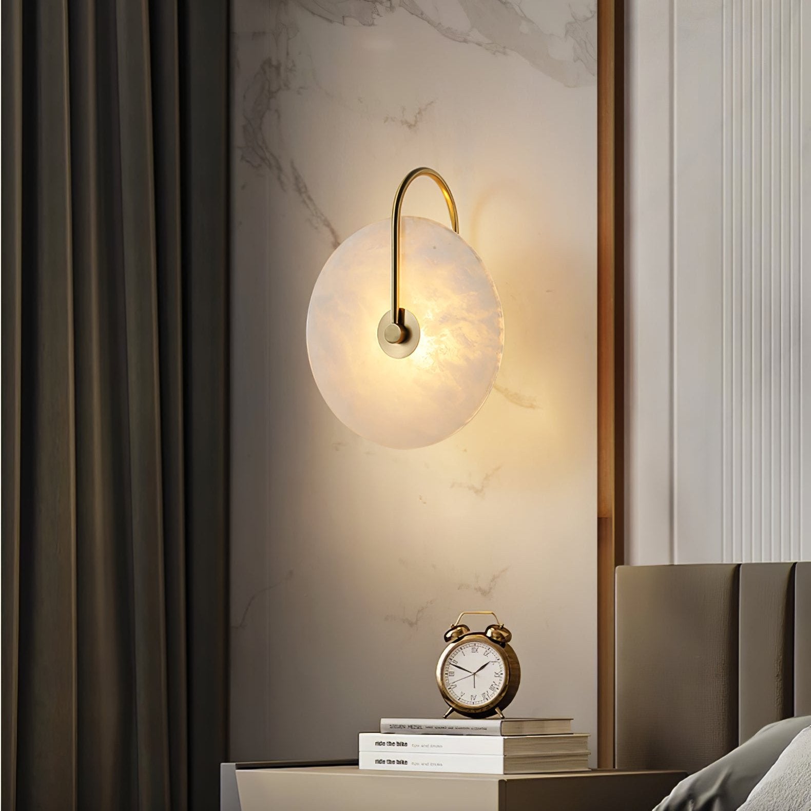 Lampa ścienna LED Alabaster