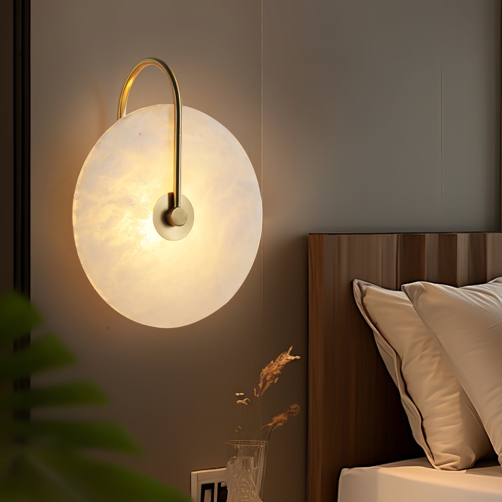 Lampa ścienna LED Alabaster