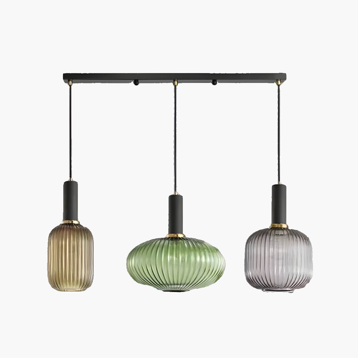 Lampa wisząca Hanos z kolorowego szkła