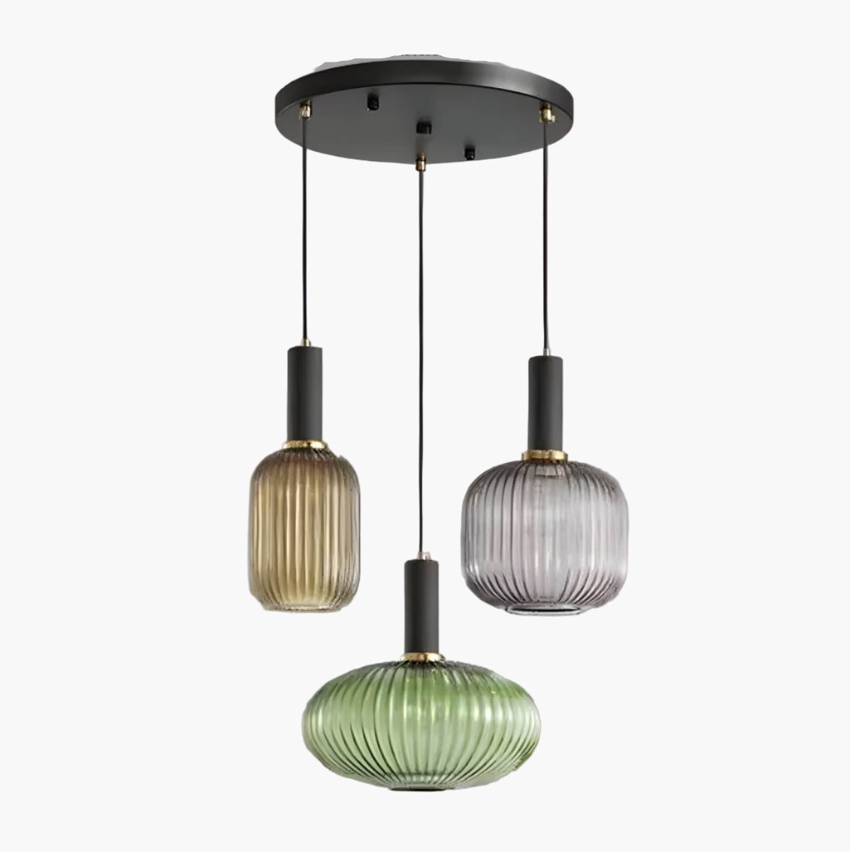 Lampa wisząca Hanos z kolorowego szkła