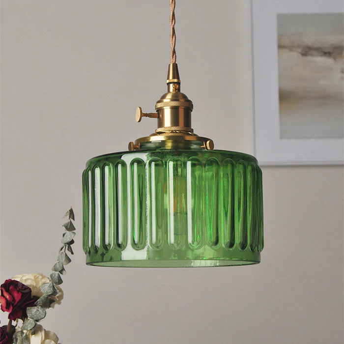 Kryształowa lampa wisząca w stylu vintage