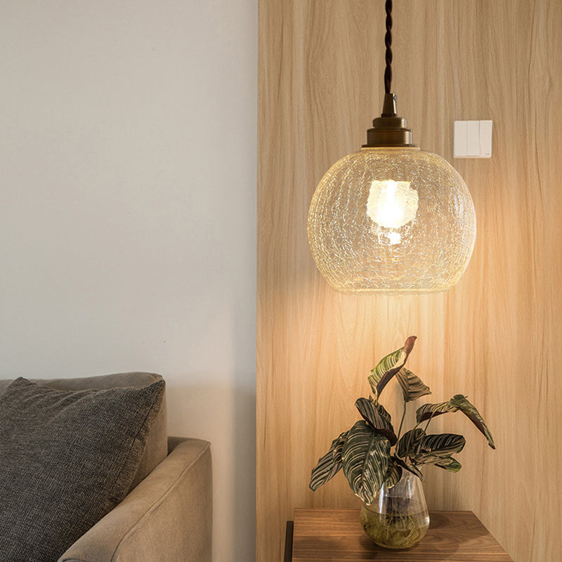 Kryształowa szklana lampa wisząca