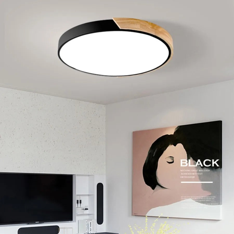 Lampa sufitowa Nordic Wooden Macaroon