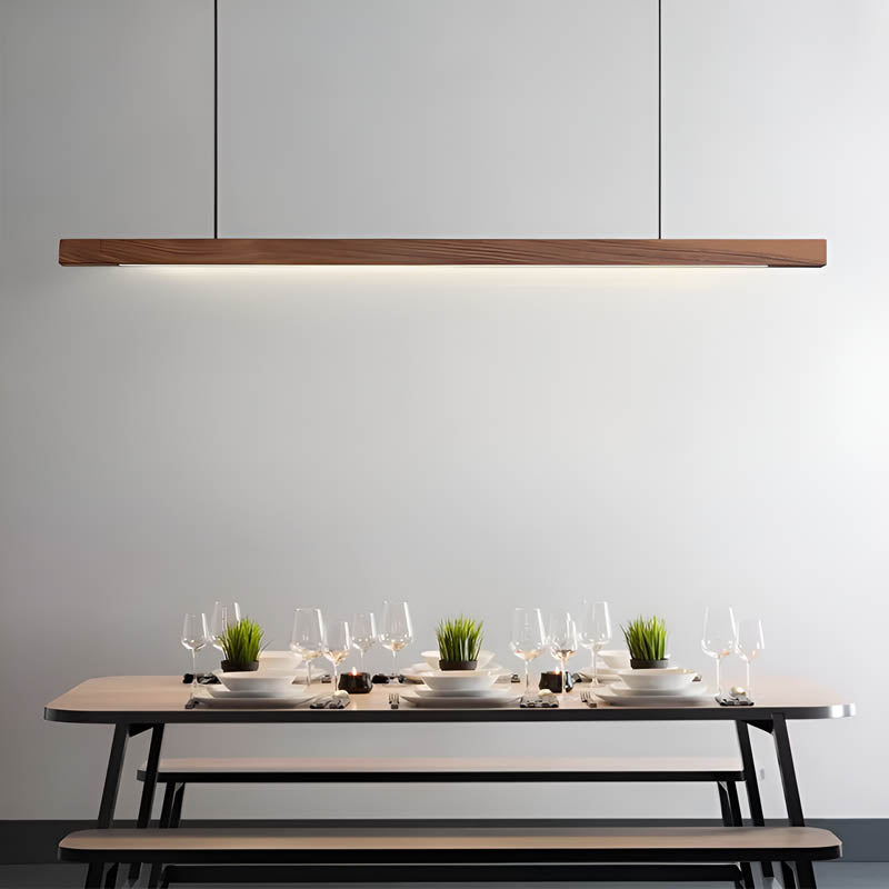 Lampa wisząca z drewna