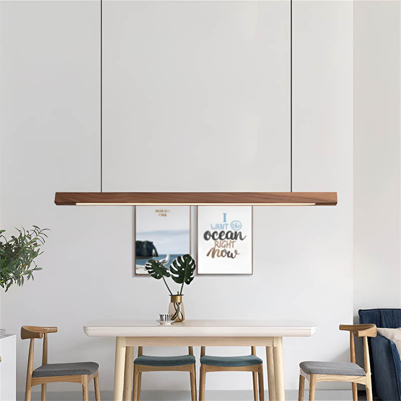 Lampa wisząca z drewna