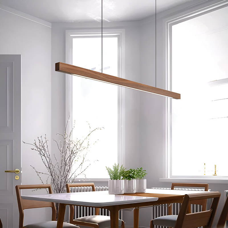 Lampa wisząca z drewna