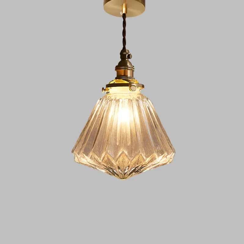 Kryształowa szklana lampa wisząca