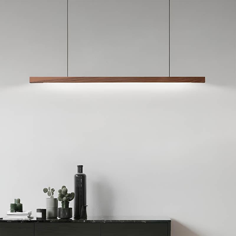 Lampa wisząca z drewna