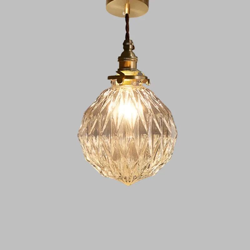 Kryształowa szklana lampa wisząca